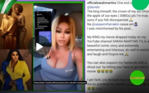 Sarah Martins Apologizes to Davido Over Restaurant Comment