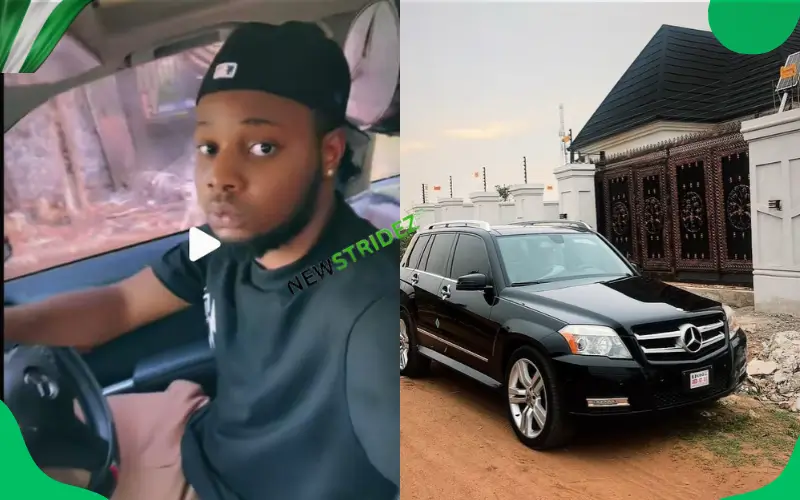 Nigerian Man Rejoices After Completing His Building Project. Photo Credit: snitch207/Instagram