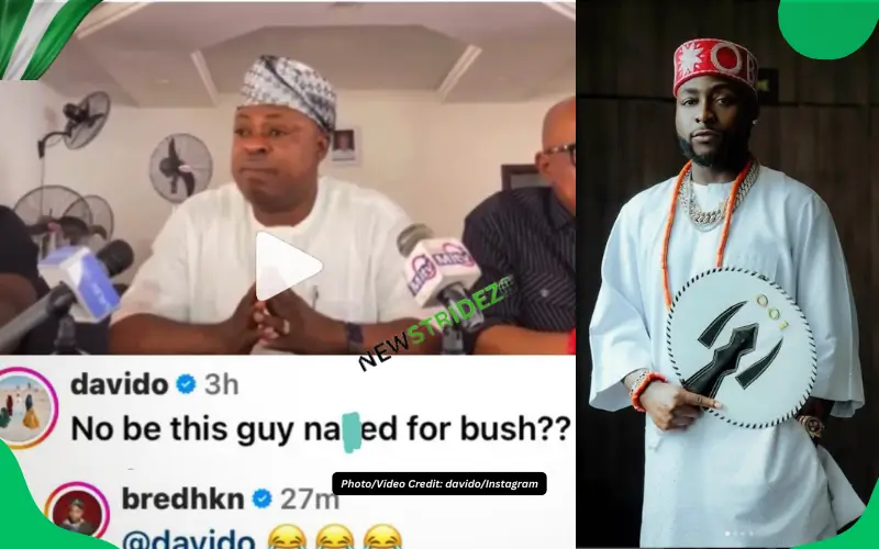📰 HEADLINE: “No Be This Guy Naked for Bush?” – Davido Fires Back at Osun APC Leader Over Gov Adeleke’s Visit to Tinubu. Photo Credit: davido/Instagram