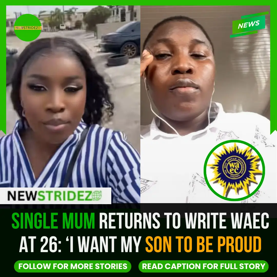 Single Mum Returns to Write WAEC at 26: ‘I Want My Son to Be Proud. Photo/Video Credit: molaramiii-TikTok
