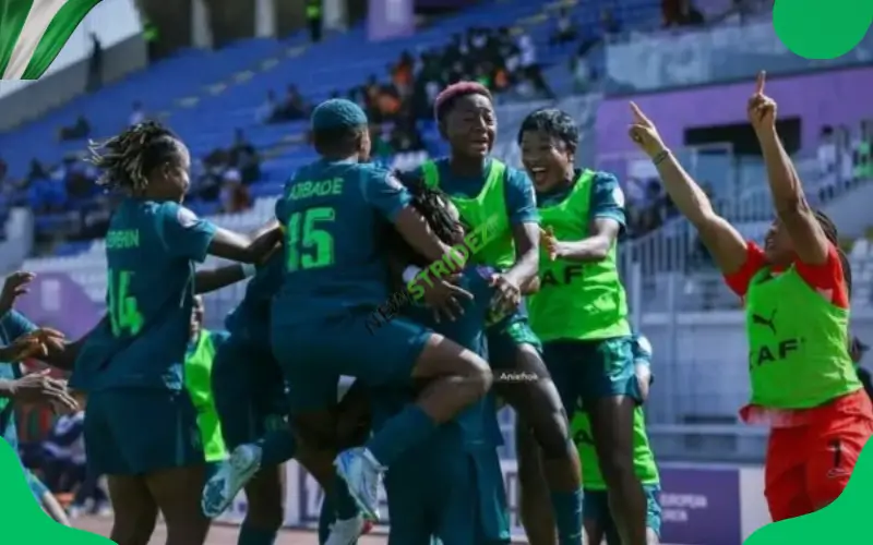 Super Falcons 5‑0: Nigeria news trending today. Photo Credit(s): businessdayNg, guardiannigeria, TVC