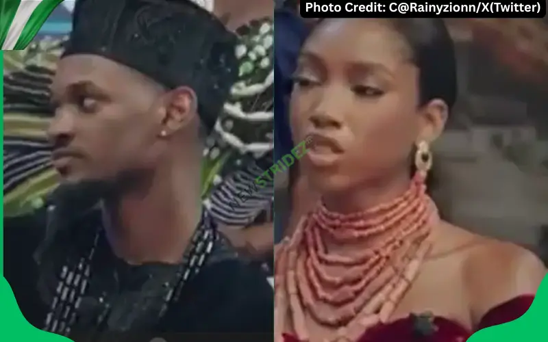 BBNaija Anita sets record straight on romance with Topher. Photo Credit: C@Rainyzionn/X(Twitter)