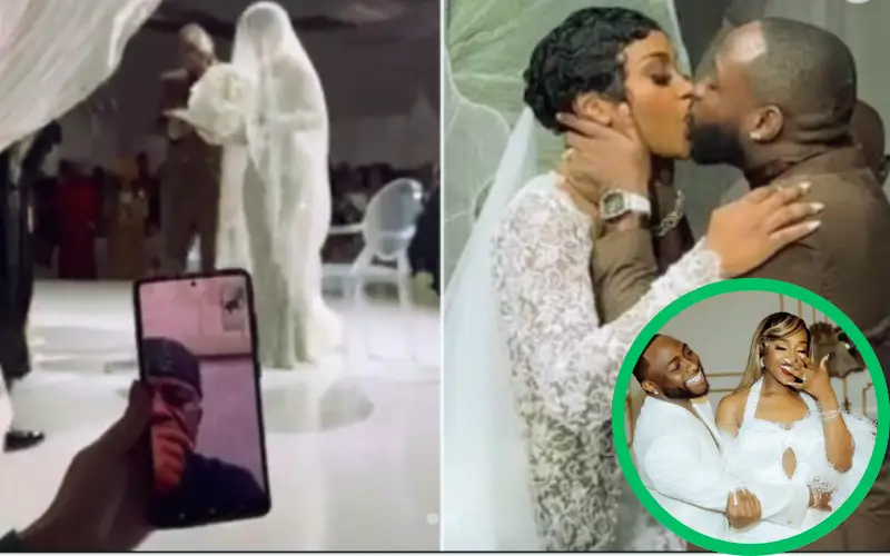 Davido & Chioma’s Emotional Wedding Highlight Chioma’s Dad Watches via Phone Call, Fans in Tears