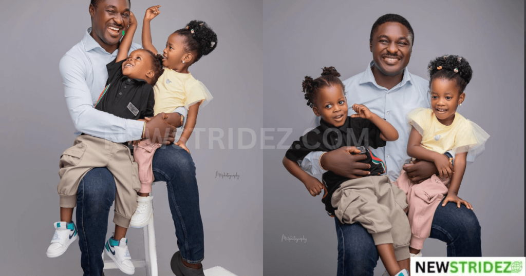 Adeniyi Johnson “Fruit of my labour” Moment with Twins-Credit adeniyijohnson Source Instagram