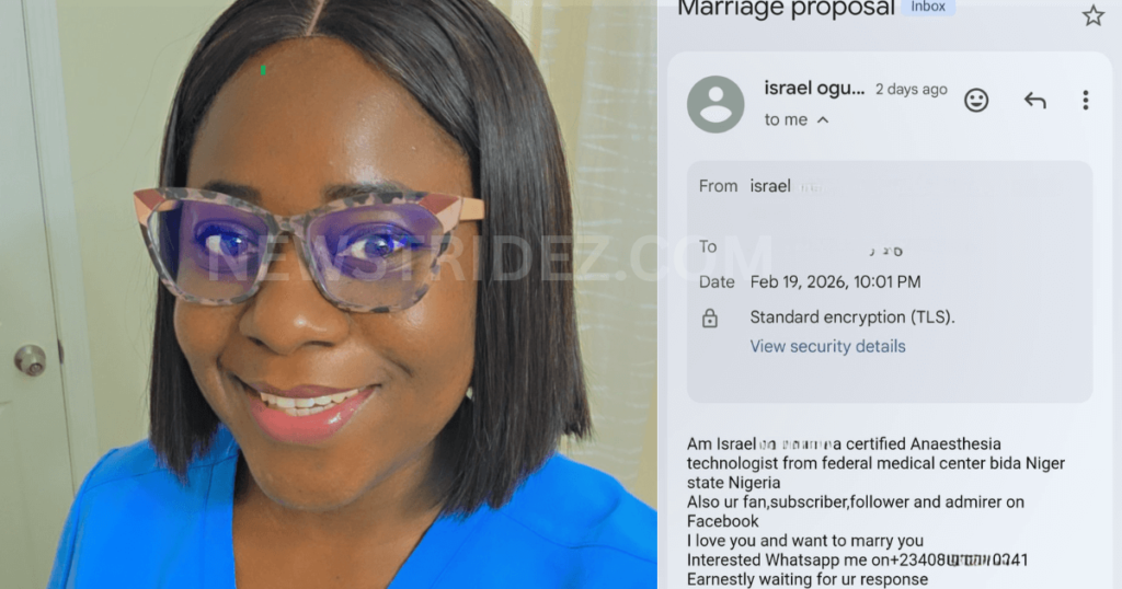 Weirdest Fan Email to US-Based Nigerian Nurse