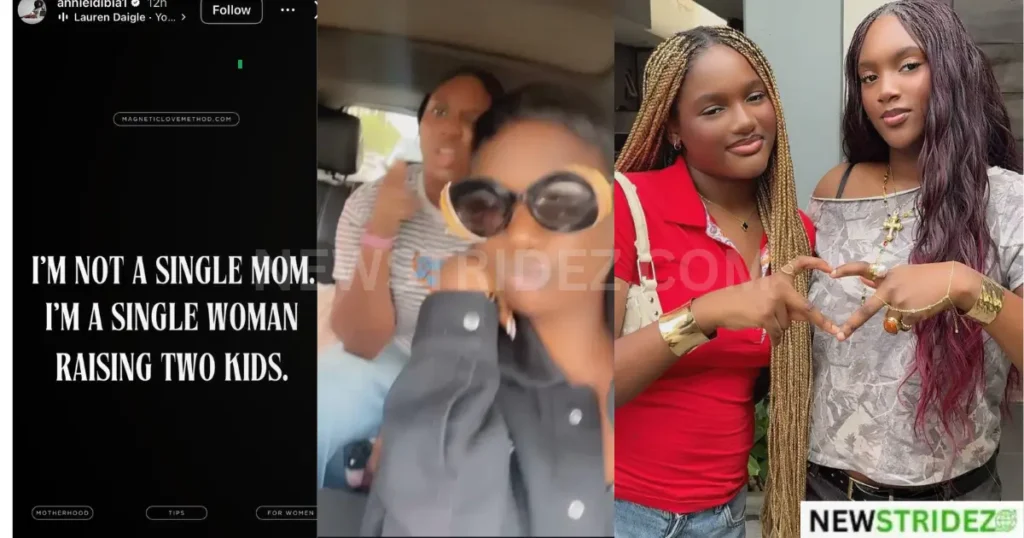 Annie Macaulay “I’m not a single mom”-Credit annieidibia1 source Instagram (2)