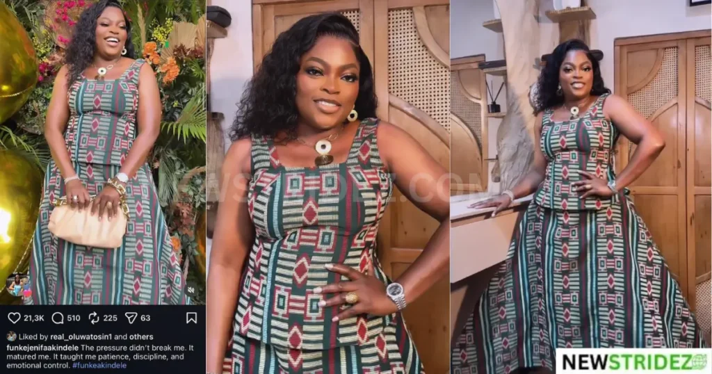 Funke Akindele Said: Pressure Didn’t Break Me-Credit: funkejenifaakindele source: Instagram