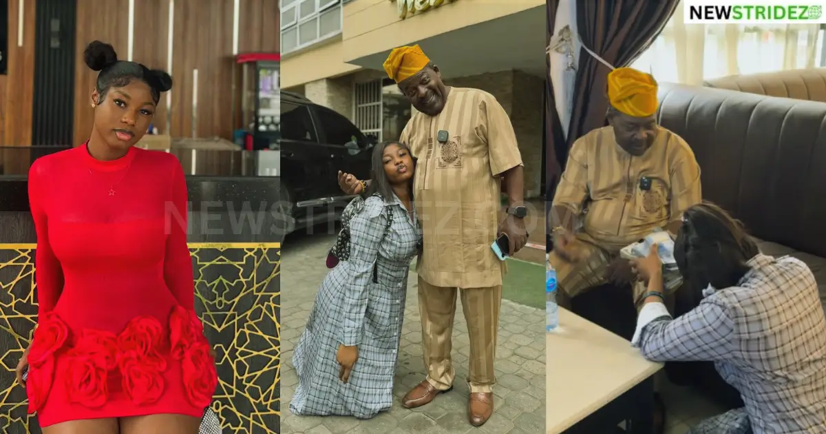 King Mitchy Visits Papa Ajasco, Donates Cash-Credit: king__mitchy Source: Instagram