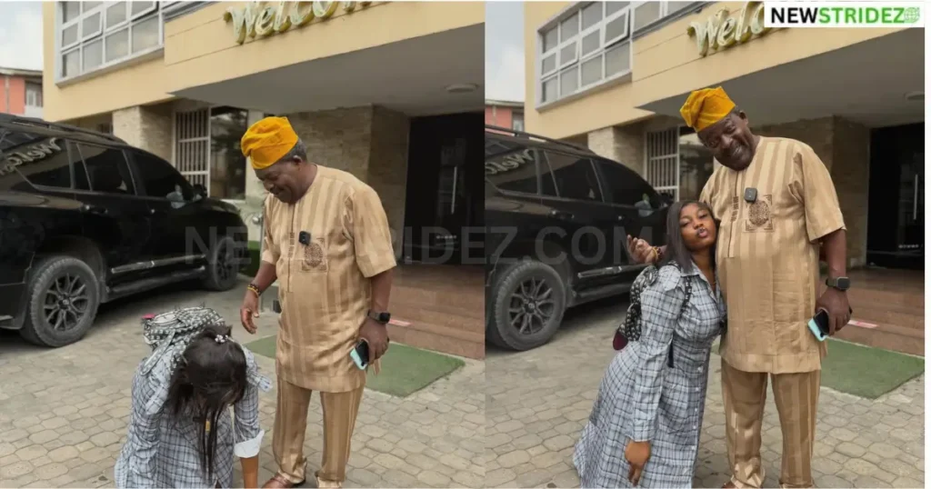 King Mitchy Visits Papa Ajasco, Donates Cash-Credit: king__mitchy Source: Instagram