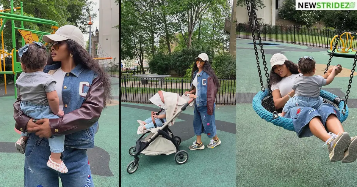 Toke Makinwa Melts Hearts With Lovely Photos of Herself and Daughter in London-Photo credit: tokemakinwa(Instagram)