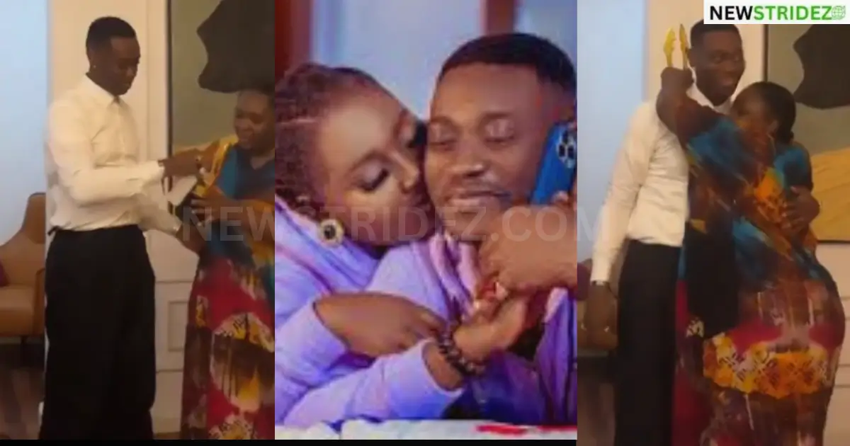 Lateef Adedimeji melts hearts as he presents AMVCA award to wife Mo Bimpe-Credit: Lateef Adedimeji Source: IG
