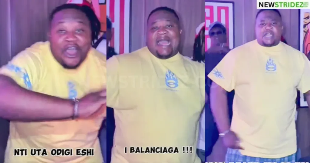 Cubana Chief Priest fires back at critics, enters studio after APC election loss-Credit: cubana_chiefpriest(Instagram)