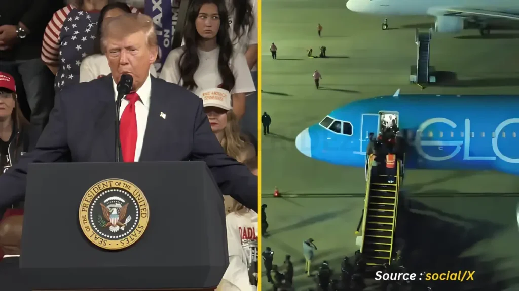 Trump Shares Deportation Video, Links Immigration Crackdown To Crime Drop